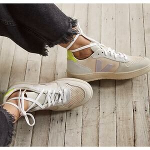 Veja Sneakers Womens V-10 Suede Shoes Multicolor Sneakers Sz US 5 EU 36